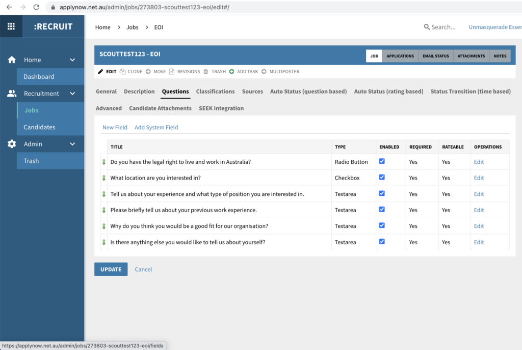 How to add custom questions to your job ads