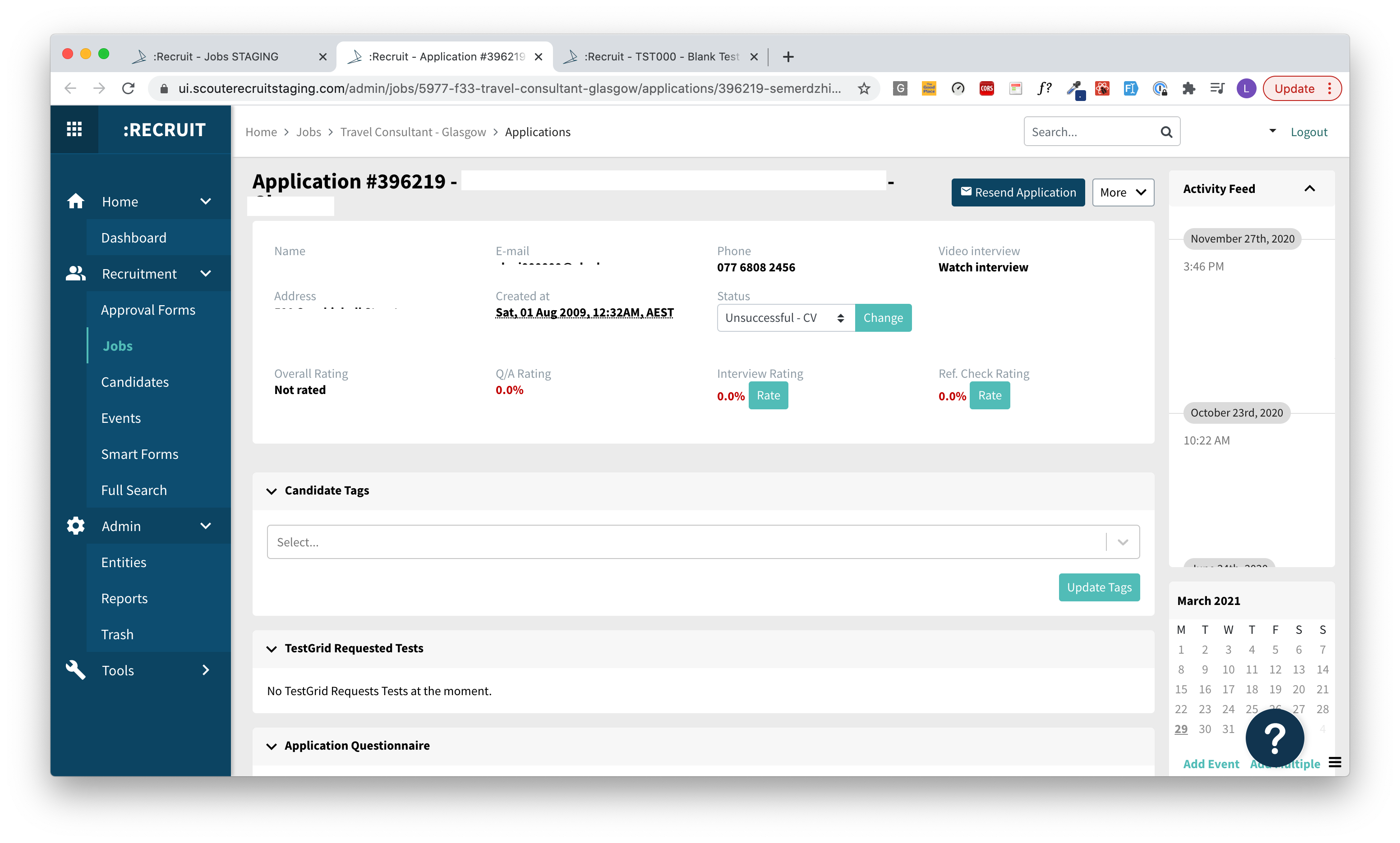 Scout Talent New User Interface - March 2021 - 1