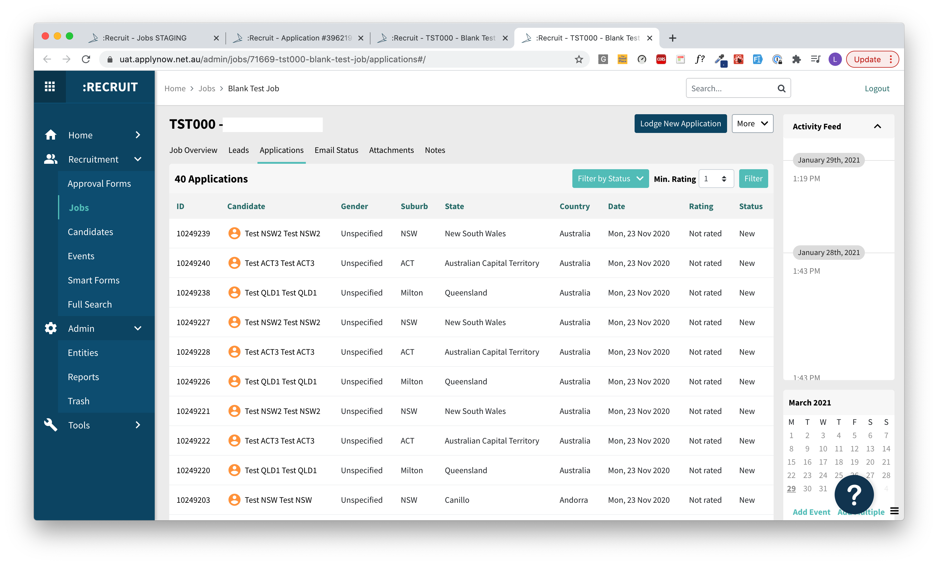 Scout Talent New User Interface - March 2021 - 2