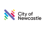 City of Newcastle logo: multicolored, geometric 'N' symbol beside the text.