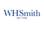 WHSmith logo in blue text (brand wordmark) with EST 1792 beneath it