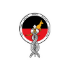 Circular logo with a caduceus over the German flag (black-red-gold), representing a German medical organization.