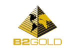 Logo featuring a yellow and black striped triangle above the word GOLD.