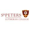 St Peters Lutheran College logo with a shield crest and the school name in red lettering.