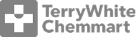 TerryWhite Chemmart logo featuring a white cross symbol and the text 'TerryWhite Chemmart' in gray.